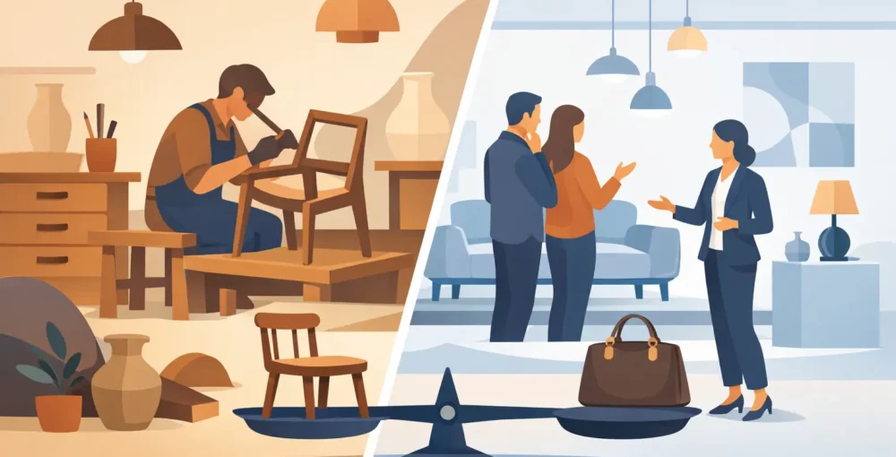 Designer Maker vs Showroom: What Defines Value?