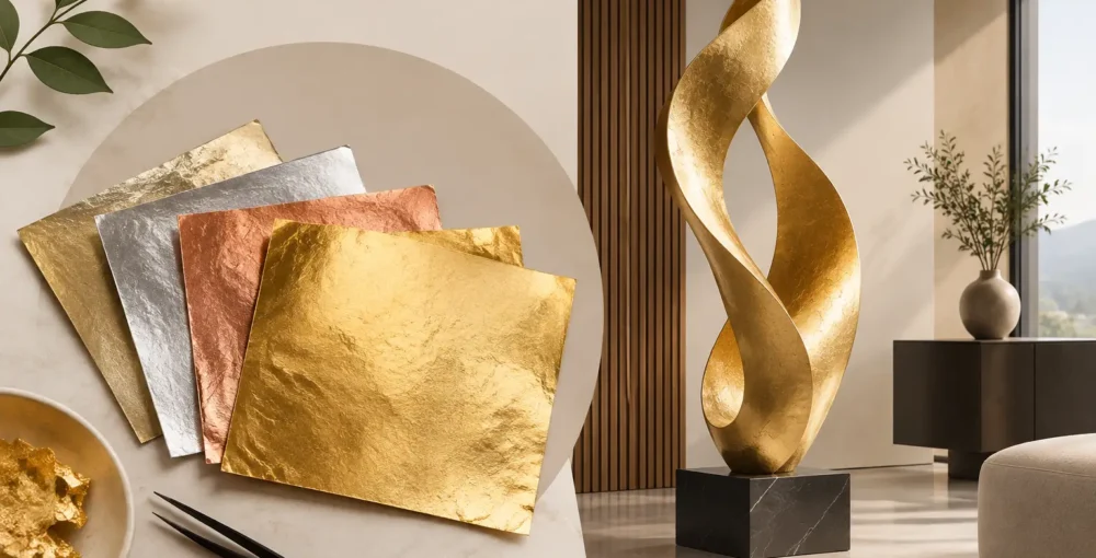How to Select Metal Leaf for Sculptural Interiors